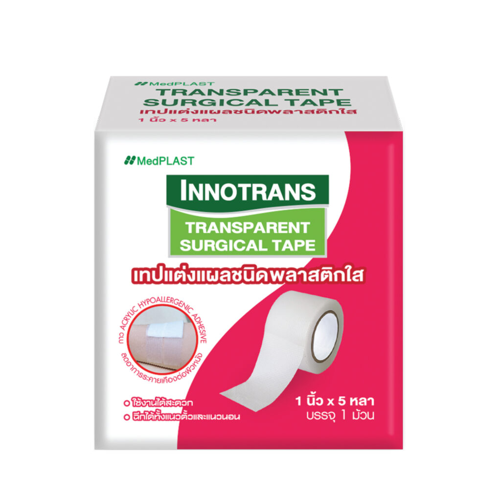 เทปแต่งแผลชนิดพลาสติกใส
