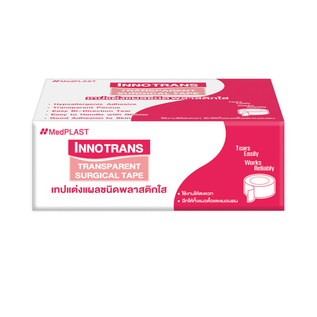 เทปแต่งแผลชนิดพลาสติกใส